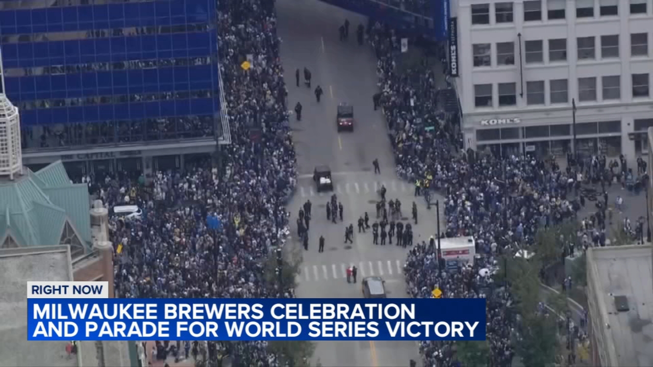 Brewers fans flood Milwaukee streets for a long-awaited World Series victory parade
— ABC7 Chicago (WLS-TV)